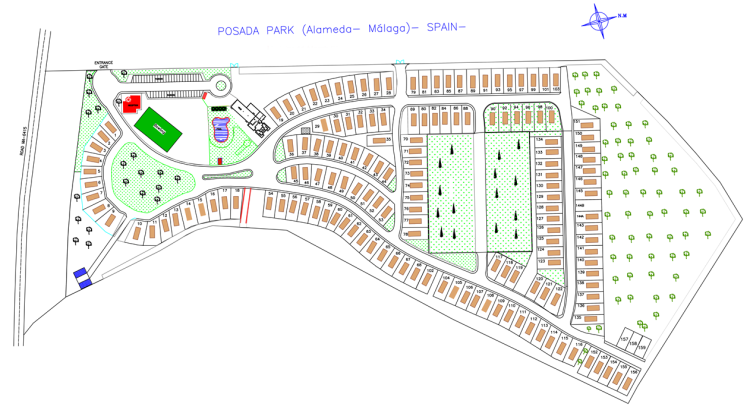Plan of Park La Posada