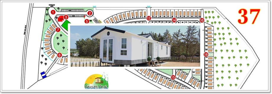 Plot for a new park home number 37